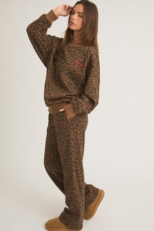 Leopard Sweat Set