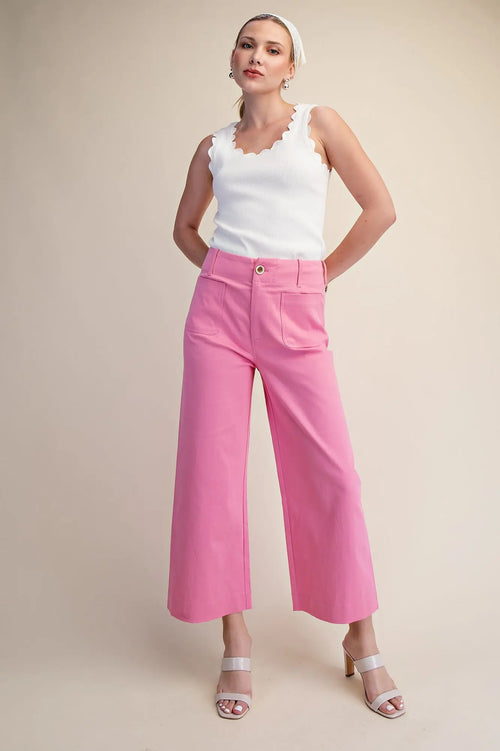 Colette Cropped Wide-Leg Pants