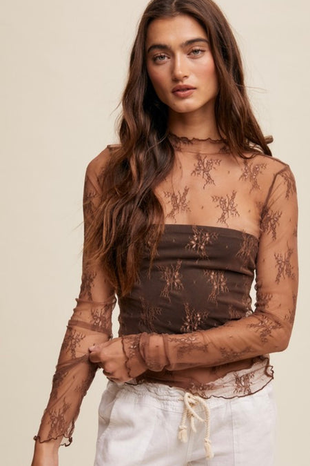 Floral Dreams Mesh Top