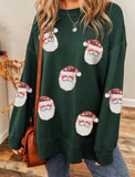 Christmas Santa Sequin Sweatshirt