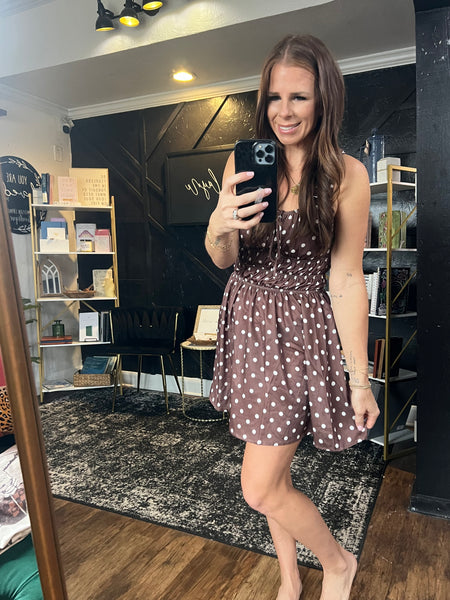 Sweet Satin Polka Dot Dress