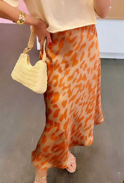 Fall Cheetah Skirt