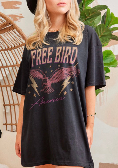 Retro Free Bird Tee
