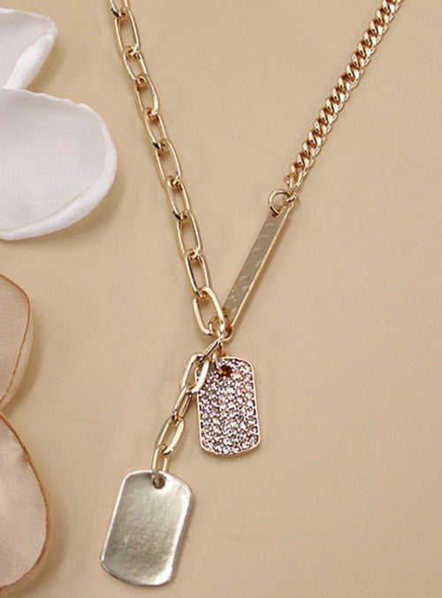 Bling Duo Tag Necklace