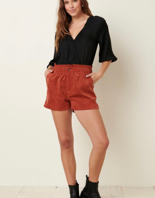 Fall Spice Corded Shorts