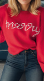 Merry In Pearls Sweater