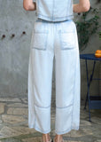 Washed Denim Pants