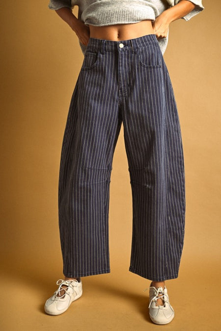 Washed Denim Pants