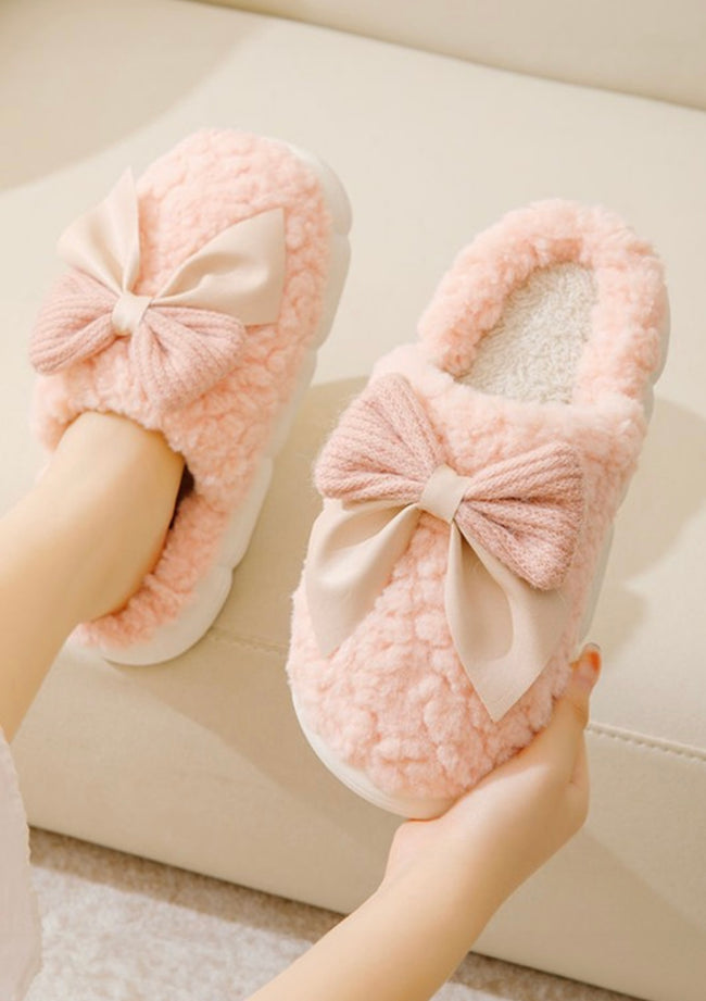 Cozy Bow Slippers