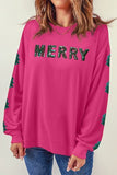 Pink Merry Sequin Sweatshirt