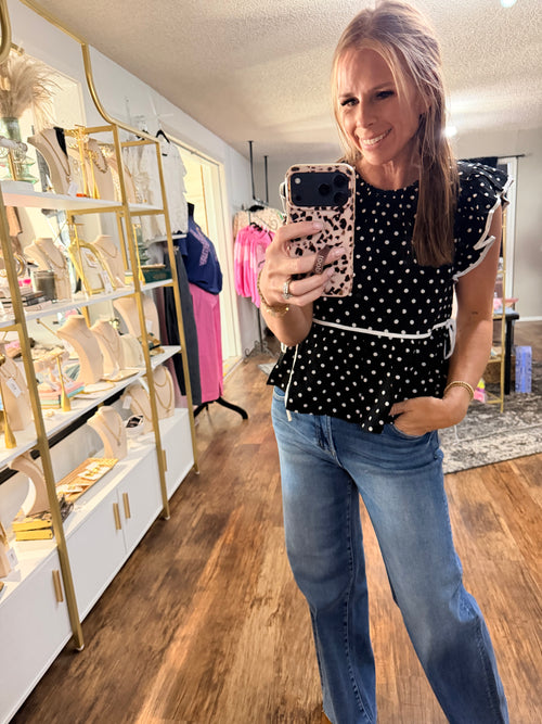 Frills and Polka Dots Top