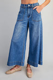 Wide Leg Pockets Jeans