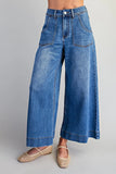 Wide Leg Pockets Jeans