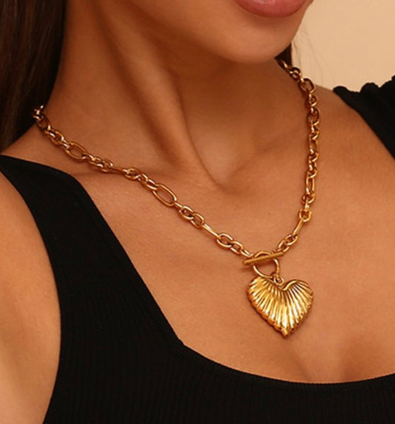 Golden Heart Necklace