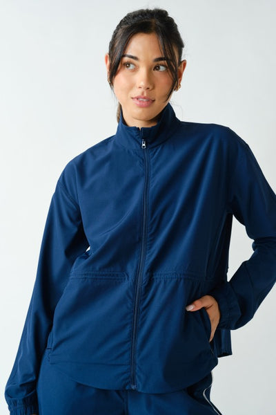 Cinched Peplum Active Jacket