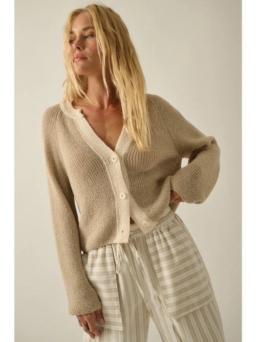 Contrast Cardigan