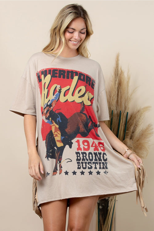 Rodeo Bronc Tshirt Dress