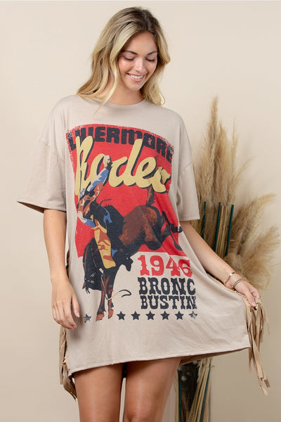 Rodeo Bronc Tshirt Dress