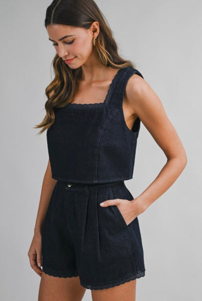 Laced in Denim Set