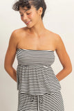 Striped Ready Peplum Top