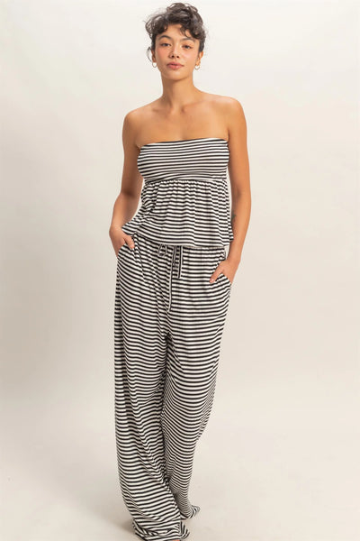 Striped Ready Peplum Top