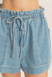 Patch Pocket Denim Shorts