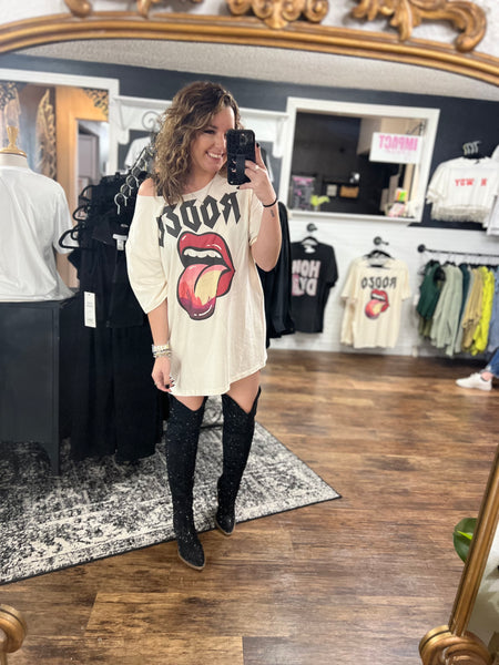 Rock Star Cropped Tee