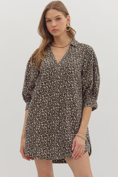 Move with Me Leopard Dress