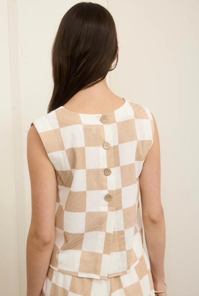 Linen Checkered Days Set