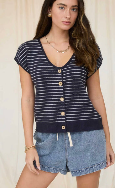 Coastal Striped Cardi