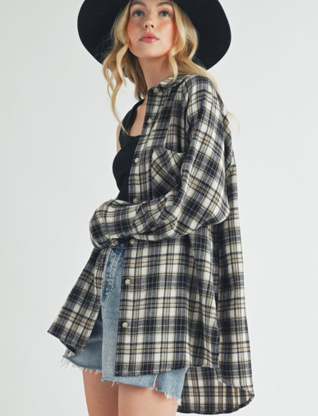 Outdoorsy Plaid Top