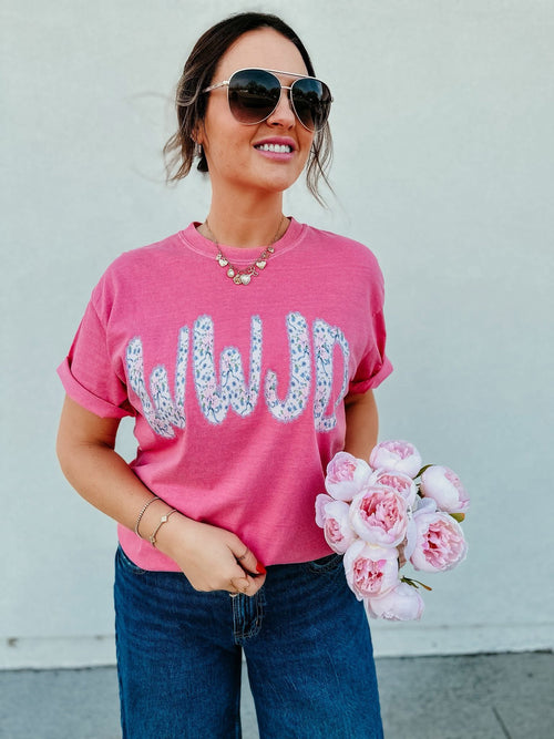 WWJD Floral TShirt