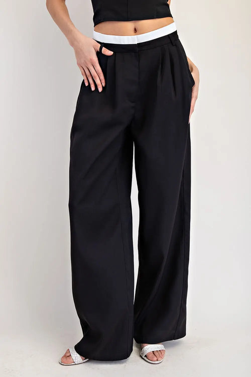 Modern Contrast Pants