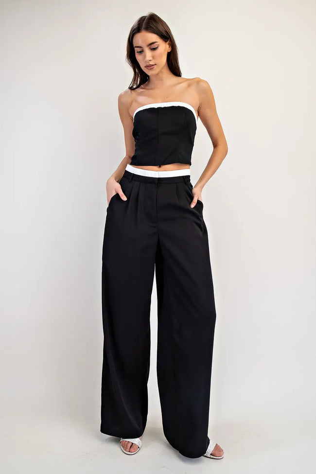 Modern Contrast Top