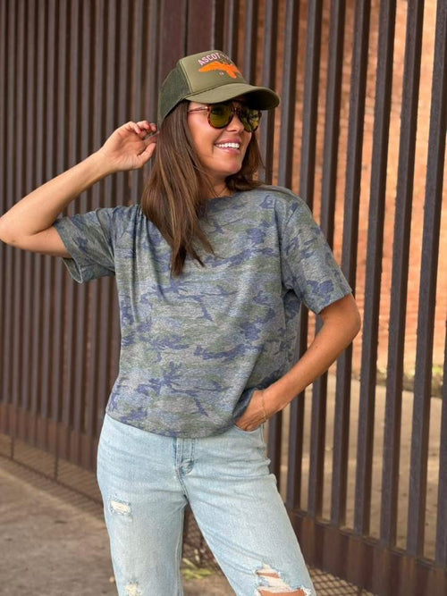 Boxy Camo Top