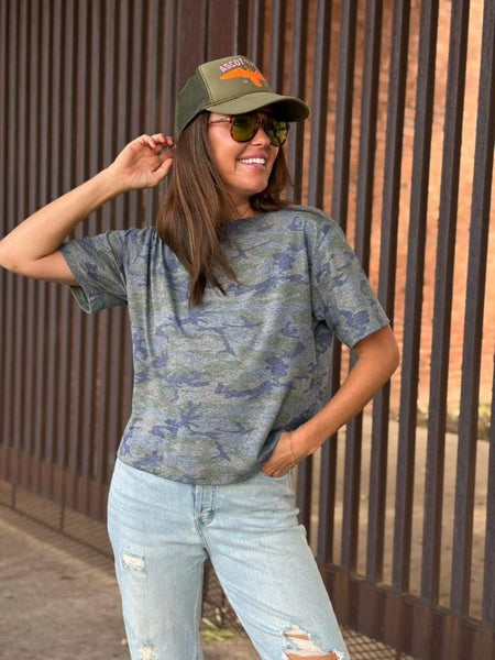 Boxy Camo Top