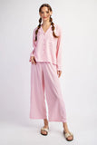 Pink Check Pajama Set