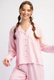 Pink Check Pajama Set