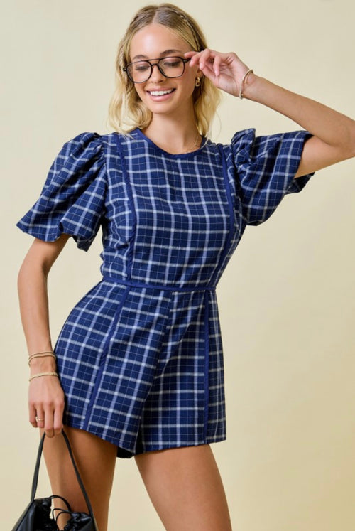 Charmed Plaid Romper