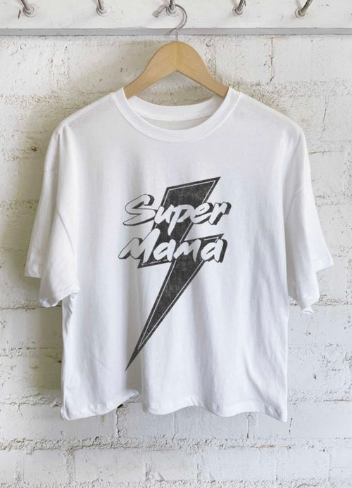 Super Mama Cropped Tee