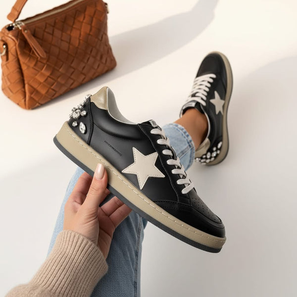 Blacked Out Bling Sneakers