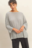 Lounge Mode Striped Top