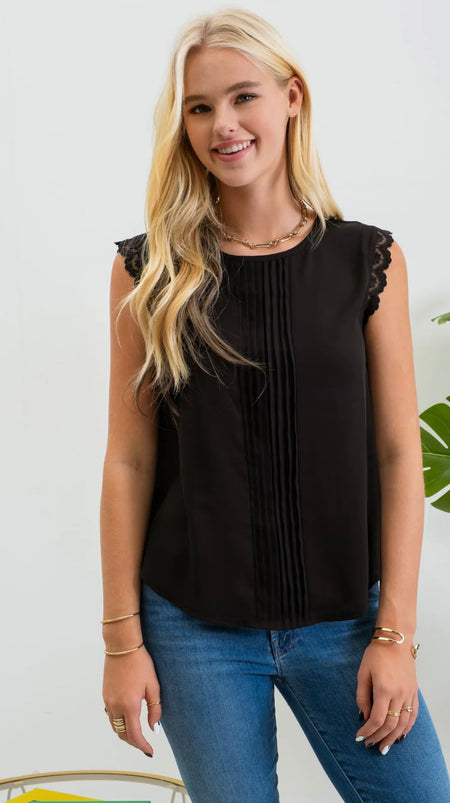 Ruffled Linen Top