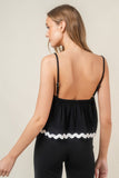 Modern Waves Linen Top