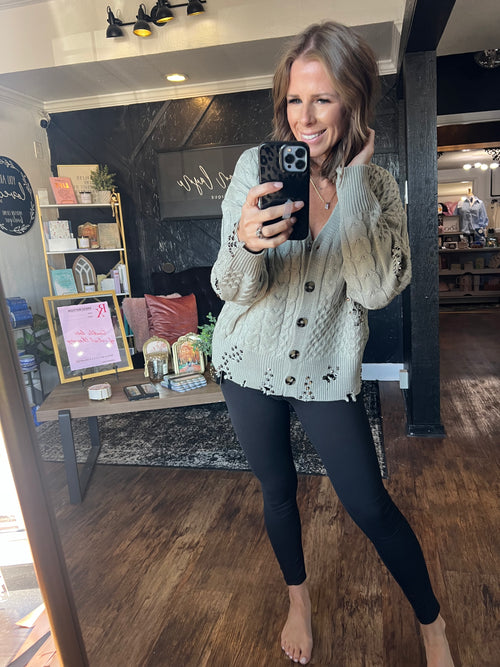 Distressed Cardigan