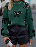 Pearl Bow Sweater
