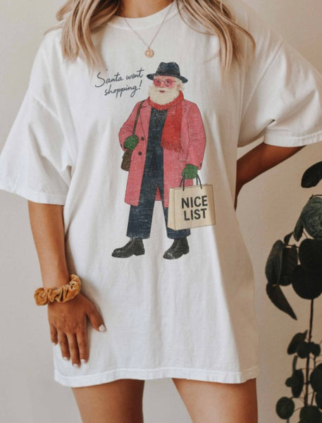 Santa Went Shopping Tee