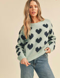 Winter Hearts Sweater