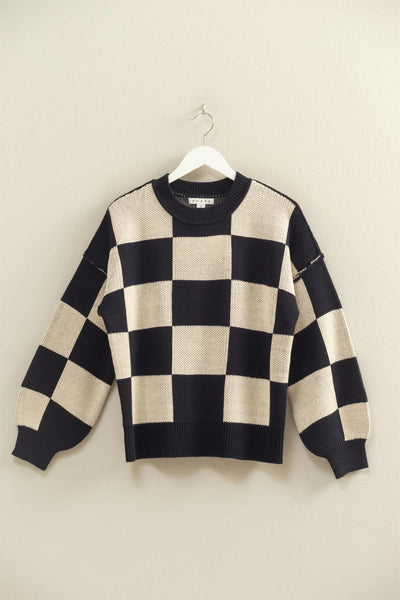 Elevated Check Sweater