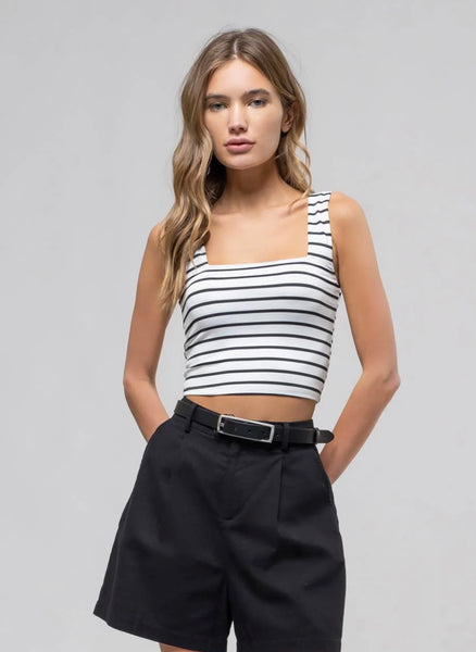 All I Need Stripe Top